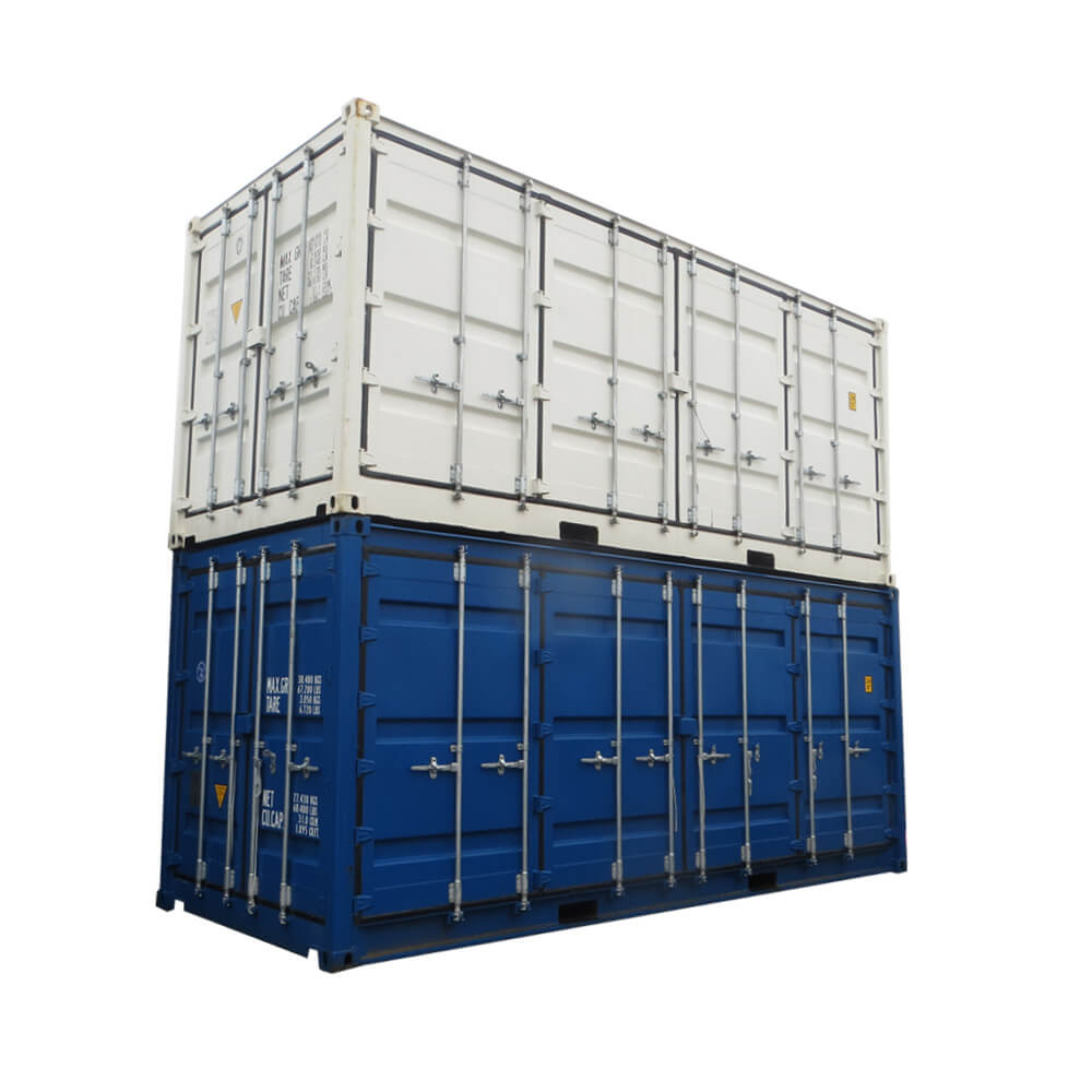 containers 20 pieds open side
