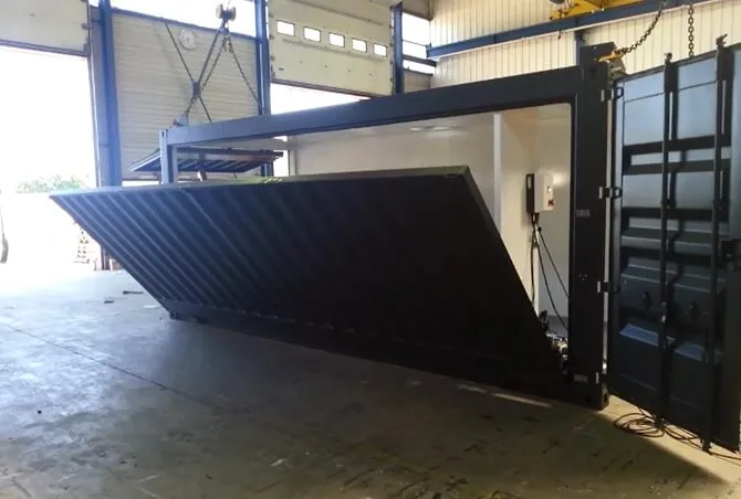 hydraulic terrace container oxyassembly