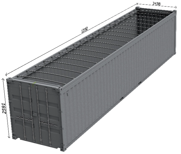 Visuel Container 40 Pieds Open Top